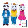 Harmonious Horse Family Mascot Costume