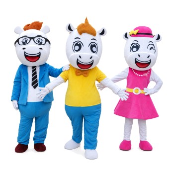 Harmonious Horse Family Mascot Costume
