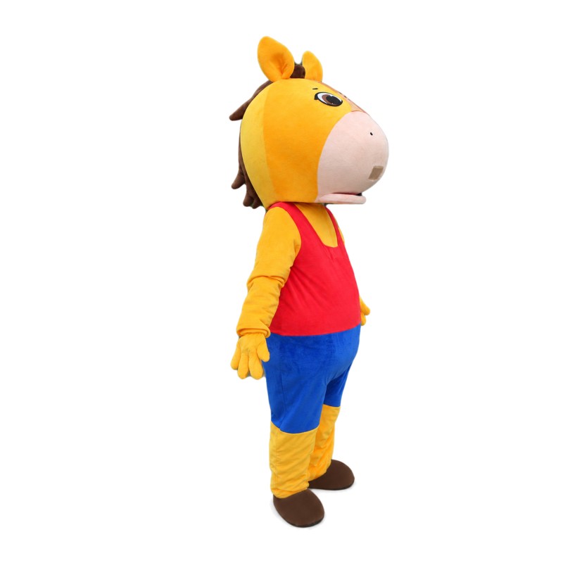 Lifesome Running Orange Horse Mascot Costume