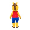 Lifesome Running Orange Horse Mascot Costume