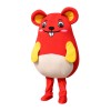 Round Body Red Marmot Mascot Costume