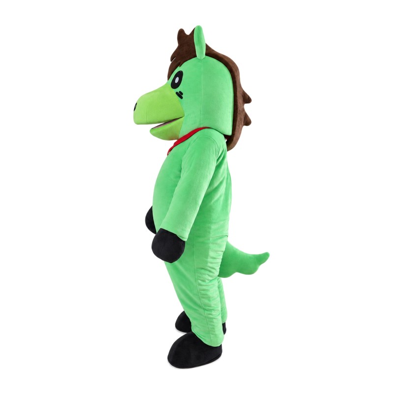 Funny Cartoon Green Horse Mascot Costume