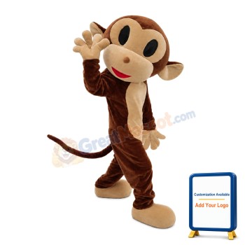 Classic Design Plush Monkey Mascot Costume