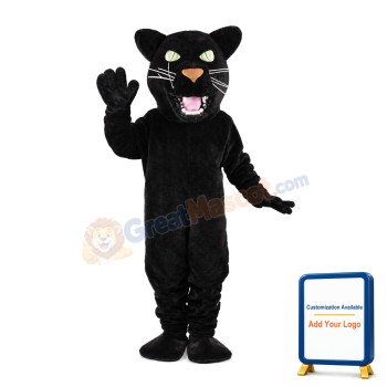 Powerful Black Leopard Mascot Costume