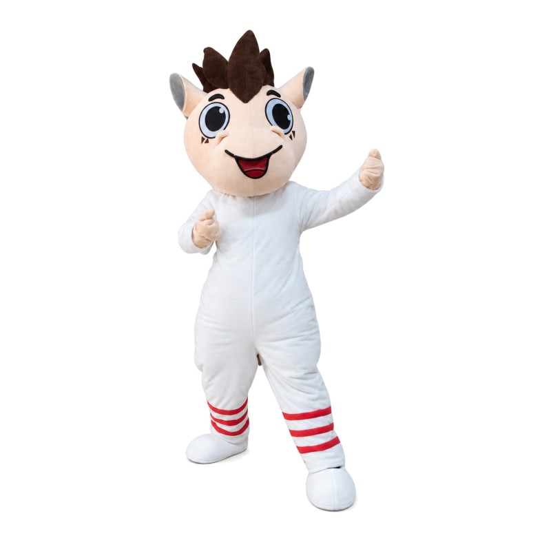 Funny Cartoon So Cute White Horse Mascot Costume