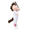 Funny Cartoon So Cute White Horse Mascot Costume