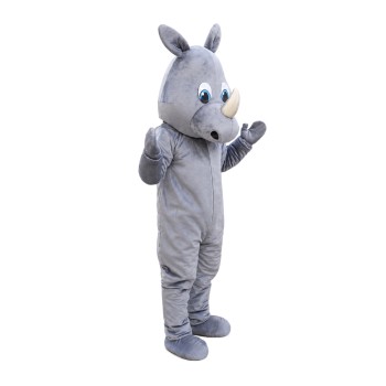 Basic Version Furry Grey Rhino Mascot Costume