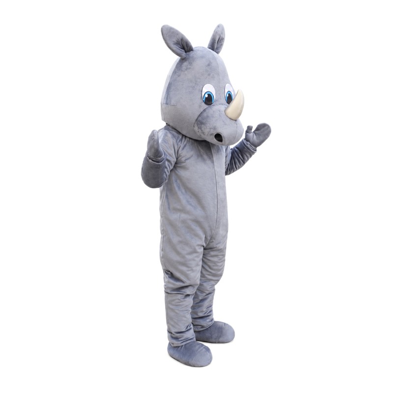 Basic Version Furry Grey Rhino Mascot Costume
