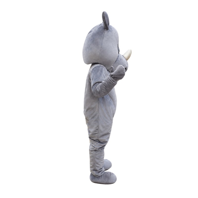 Basic Version Furry Grey Rhino Mascot Costume