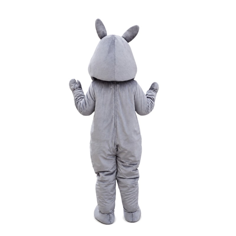 Basic Version Furry Grey Rhino Mascot Costume