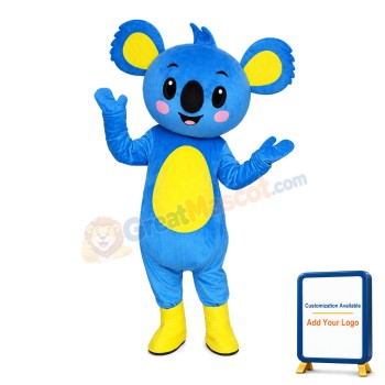 For Promotion Activity Blue & Yellow Koala Mascot Costume