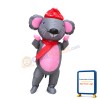 Big Inflatable Grey & Pink Mouse Mascot Costume