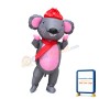 Big Inflatable Grey & Pink Mouse Mascot Costume