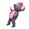 Big Inflatable Grey & Pink Mouse Mascot Costume