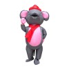 Big Inflatable Grey & Pink Mouse Mascot Costume