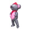 Big Inflatable Grey & Pink Mouse Mascot Costume