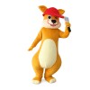 Short Plush Yellow Squirrel With Shovel Mascot Costume