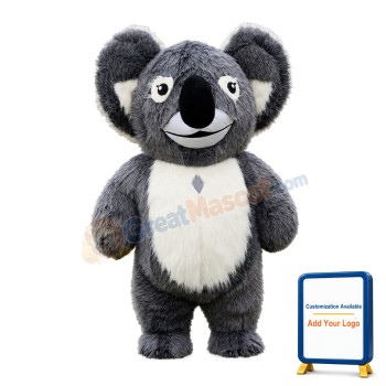 Long Fur Koala Mascot Costume