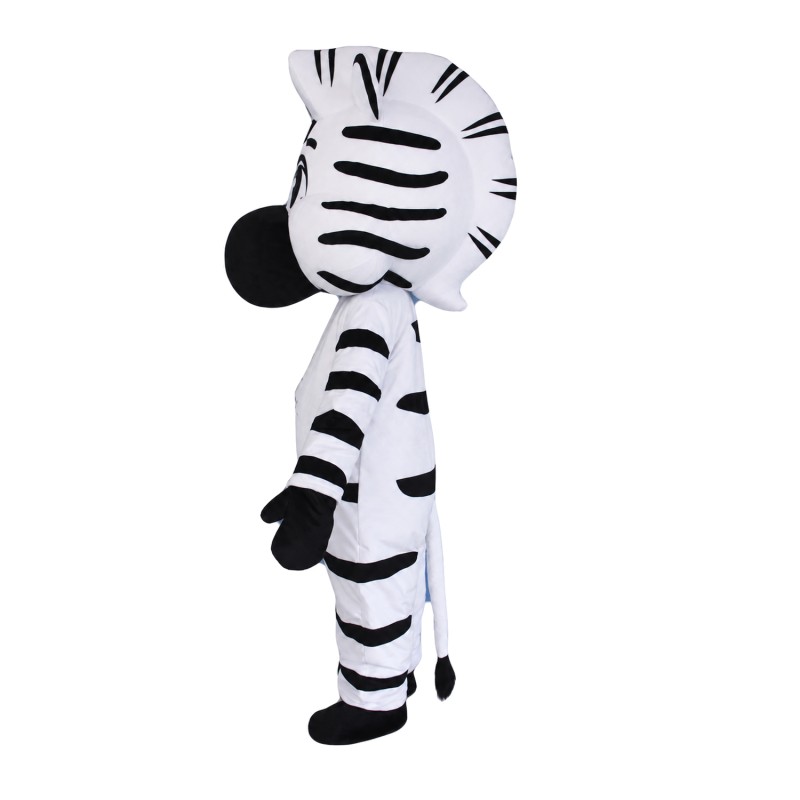 Cartoon Style Zebra Mascot Costume For Opening Event
