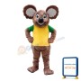 Adult Furry Koala With Yellow Top Mascot Costume
