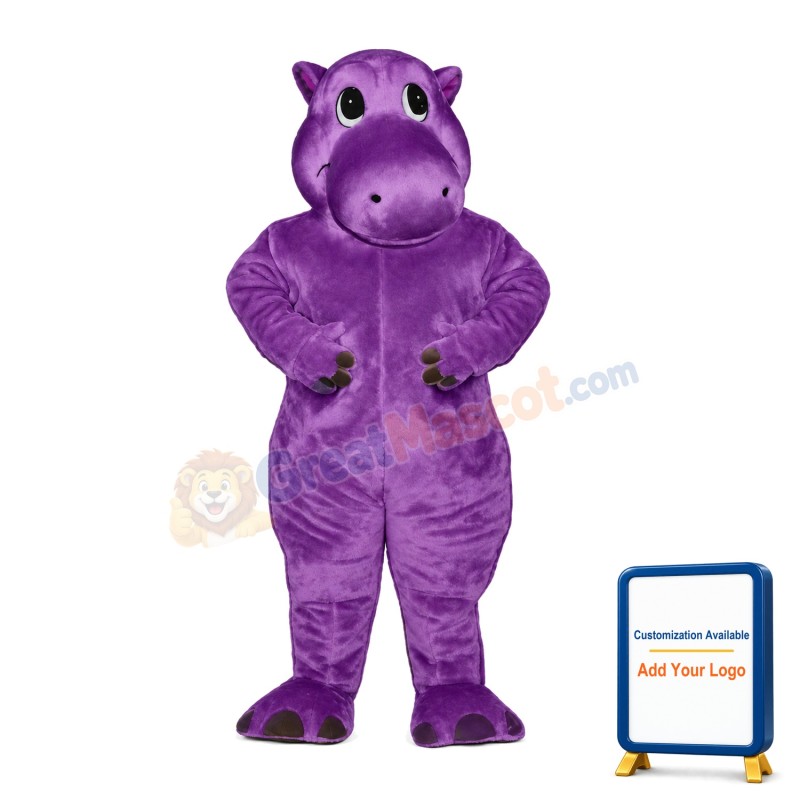 New Interesting Cartoon Purple Hippo Mascot Costume