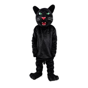 Strong Powerful Black Leopard Mascot Costume
