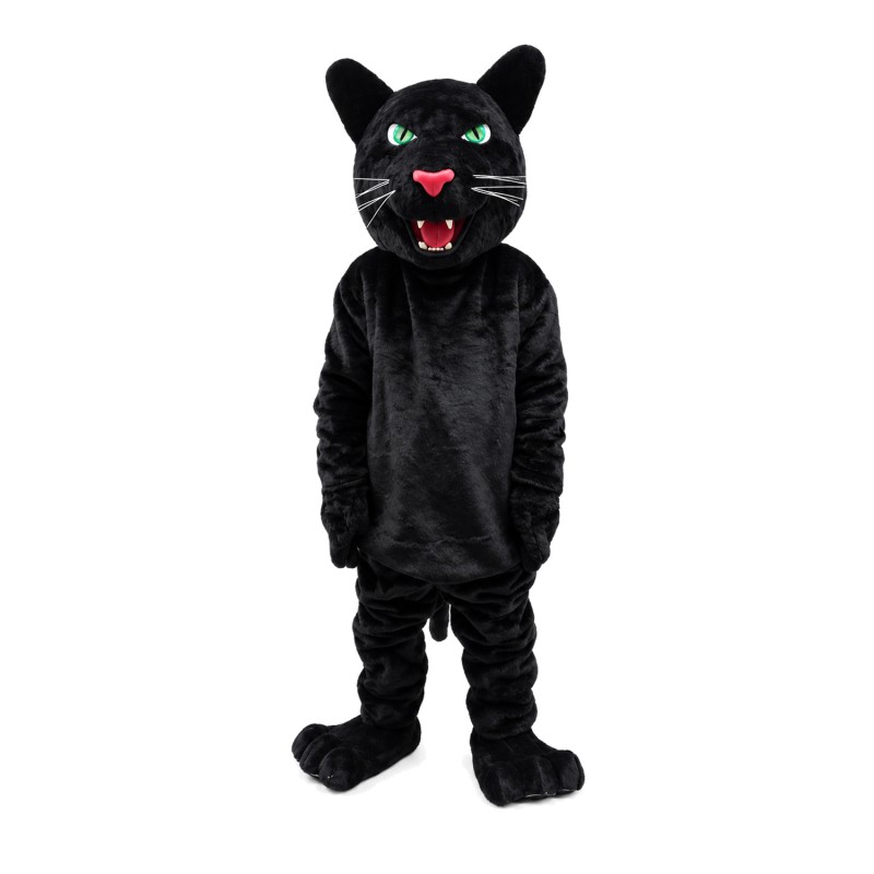 Strong Powerful Black Leopard Mascot Costume