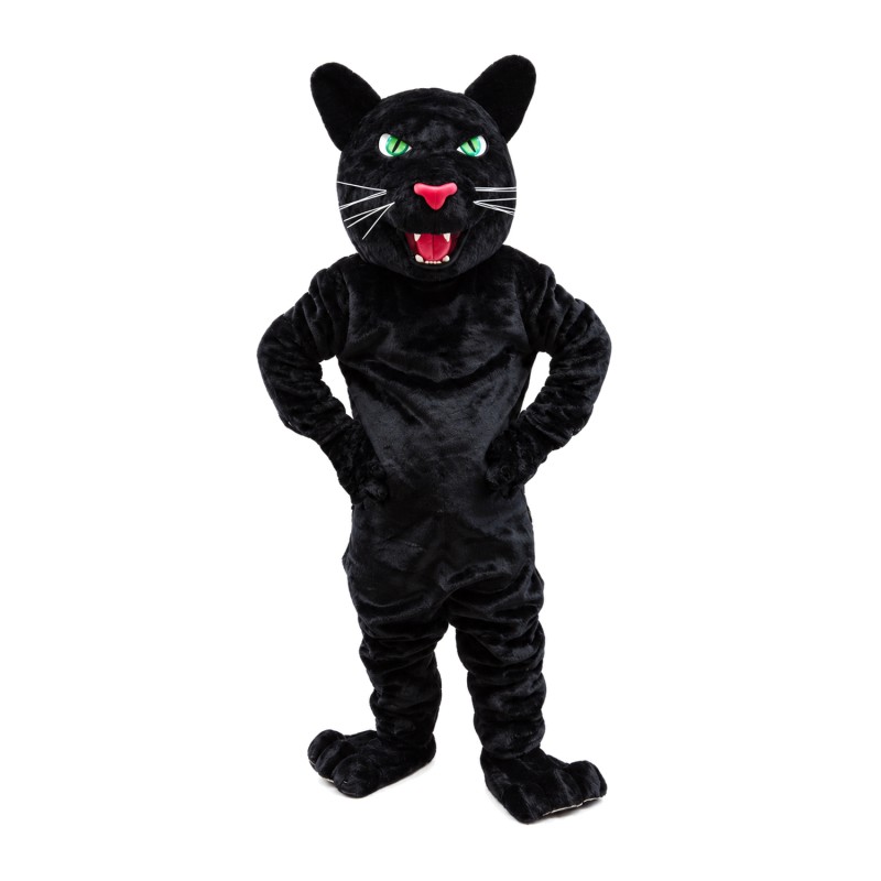 Strong Powerful Black Leopard Mascot Costume