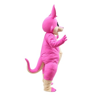 For Adult Lively Pink Kangaroo Mascot Costume