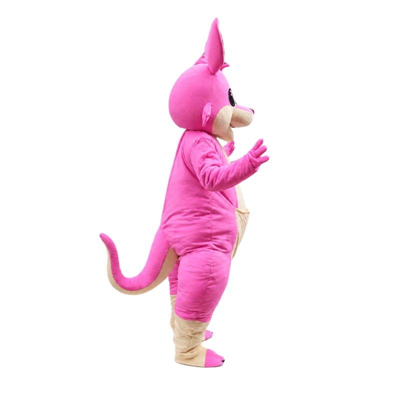 For Adult Lively Pink Kangaroo Mascot Costume