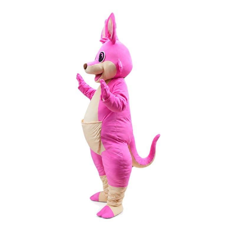 For Adult Lively Pink Kangaroo Mascot Costume