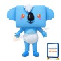 Square Head Blue Koala With Diapers Mascot Costume