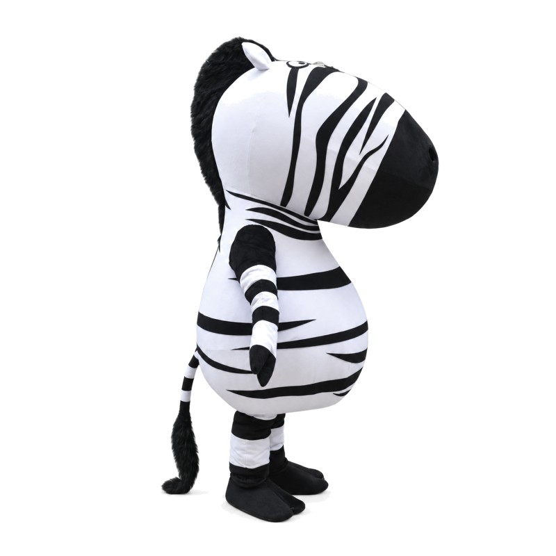 Funny Interesting Cartoon Big Head Zebra Mascot Costume