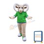 Khaki Ram With Green Top Mascot Costume Full Body Outfit