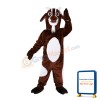 Adult Lively Brown & White Goat Mascot Costume