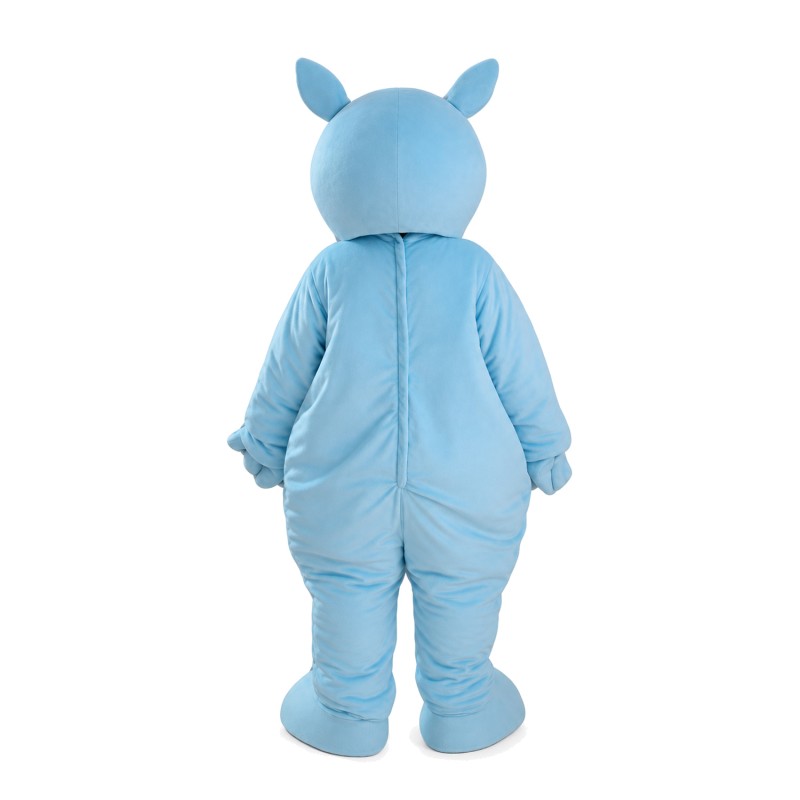 Customized Fashion Design Light Blue Rhino Mascot Costume