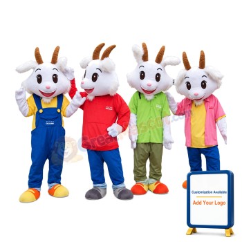 Different Style Goat Mascot Costume For Large Family Gathering Campaign