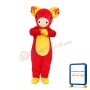 For Adult Plush Red & Yellow Ram Mascot Costume
