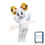 Cartoon Cute White Goat Mascot Costume
