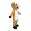 Likable Walking Light Brown Ram Mascot Costume