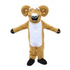 Likable Walking Light Brown Ram Mascot Costume