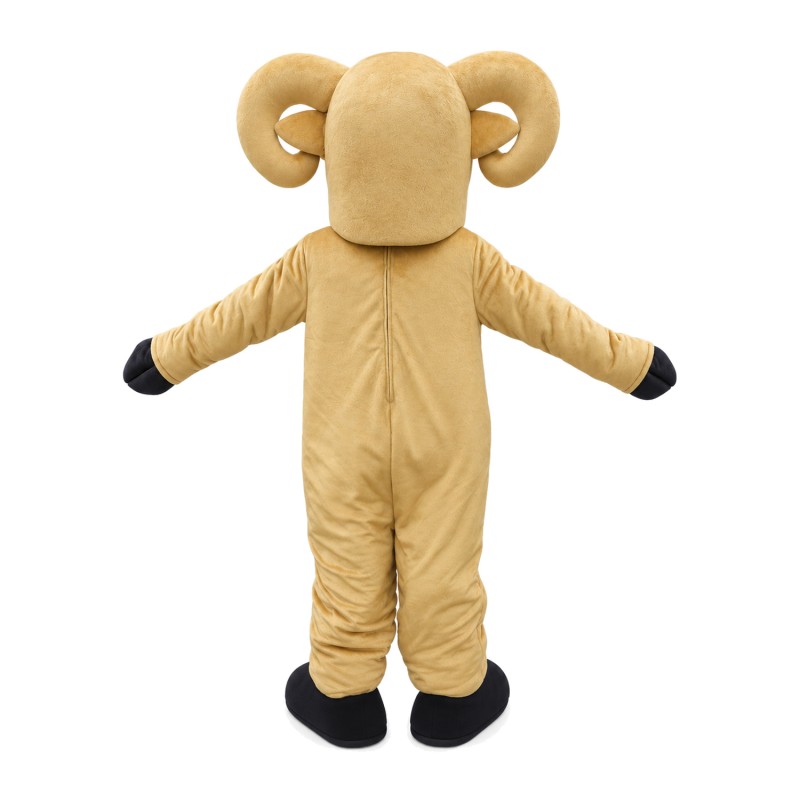 Likable Walking Light Brown Ram Mascot Costume