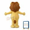Handmade Lucky Yellow & White Lion Mascot Costume