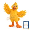 Long Fur Yellow Duck Mascot Costume