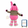Lifesome Long Fur Pink Elephant Mascot Costume