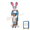 Dear Grey & White Rabbit Mascot Costume