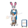 Dear Grey & White Rabbit Mascot Costume