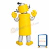 Customized Yellow Cylindrical Robot Mascot Costume