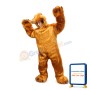 Plush Long Fur Big Brown Bear Mascot Costume