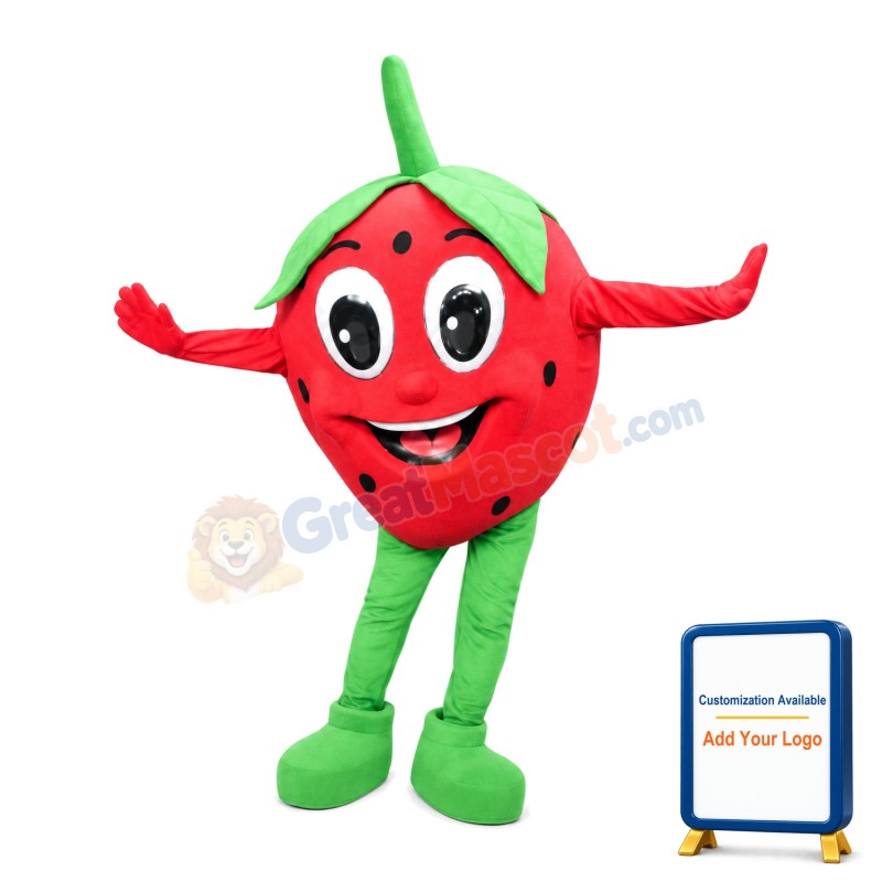 Lovely Big Eyes Strawberry Baby Mascot Costume